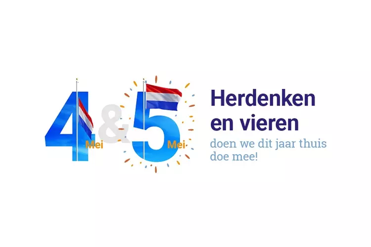 Herdenken en vieren doen we dit jaar thuis. Doe mee!