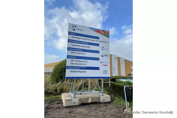 Aanleg landschapspark met speeleiland