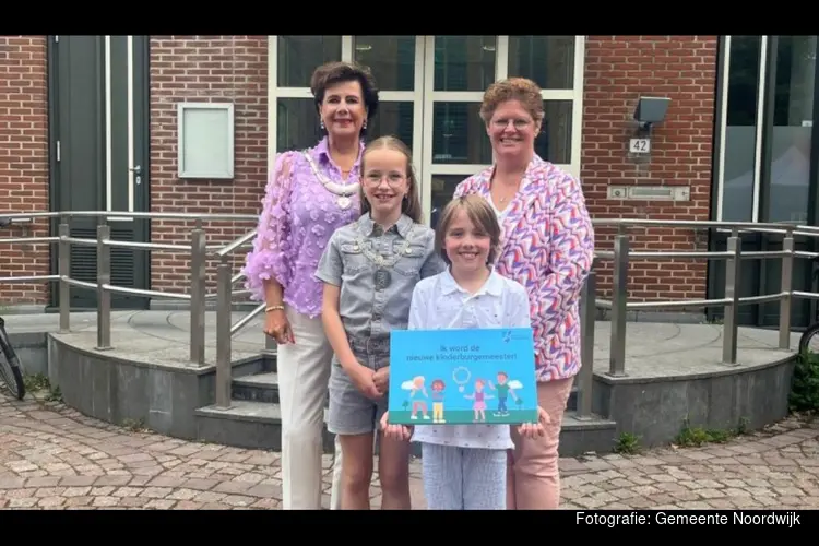 Pieter wordt de nieuwe kinderburgemeester van de gemeente Noordwijk