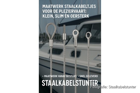 Maatwerk staalkabeltjes voor de pleziervaart: klein, slim én oersterk