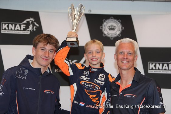 Racetalent Felix Bouwhuis (10) uit de Bollenstreek vecht zich naar eerste podium van 2026