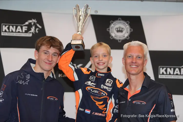 Racetalent Felix Bouwhuis (10) uit de Bollenstreek vecht zich naar eerste podium van 2026